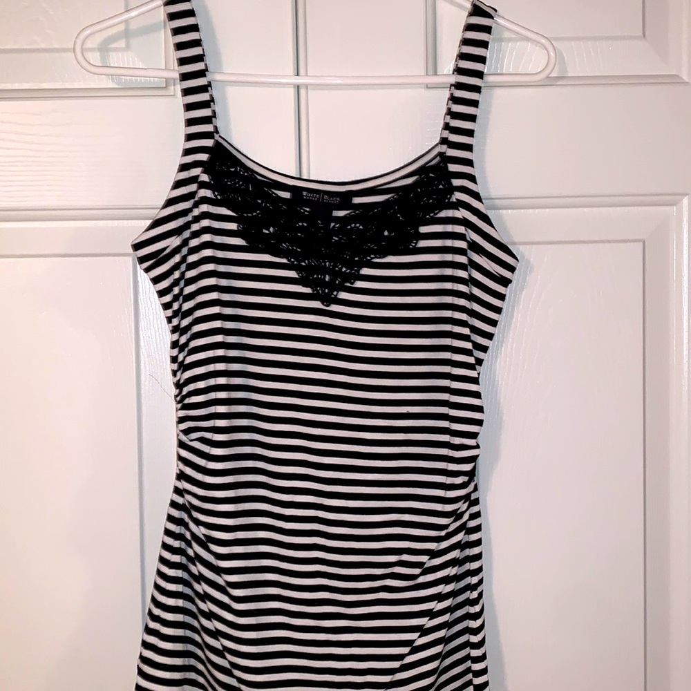 Black and white tank top